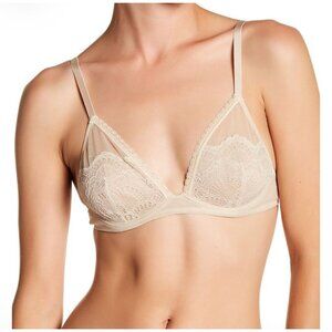 Free People embrace the Lace Ivory Triangle Bra 34C Underwire